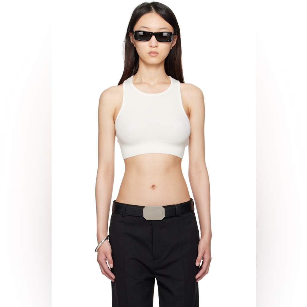 Fear of God Essentials Ivory Rib Tank Top